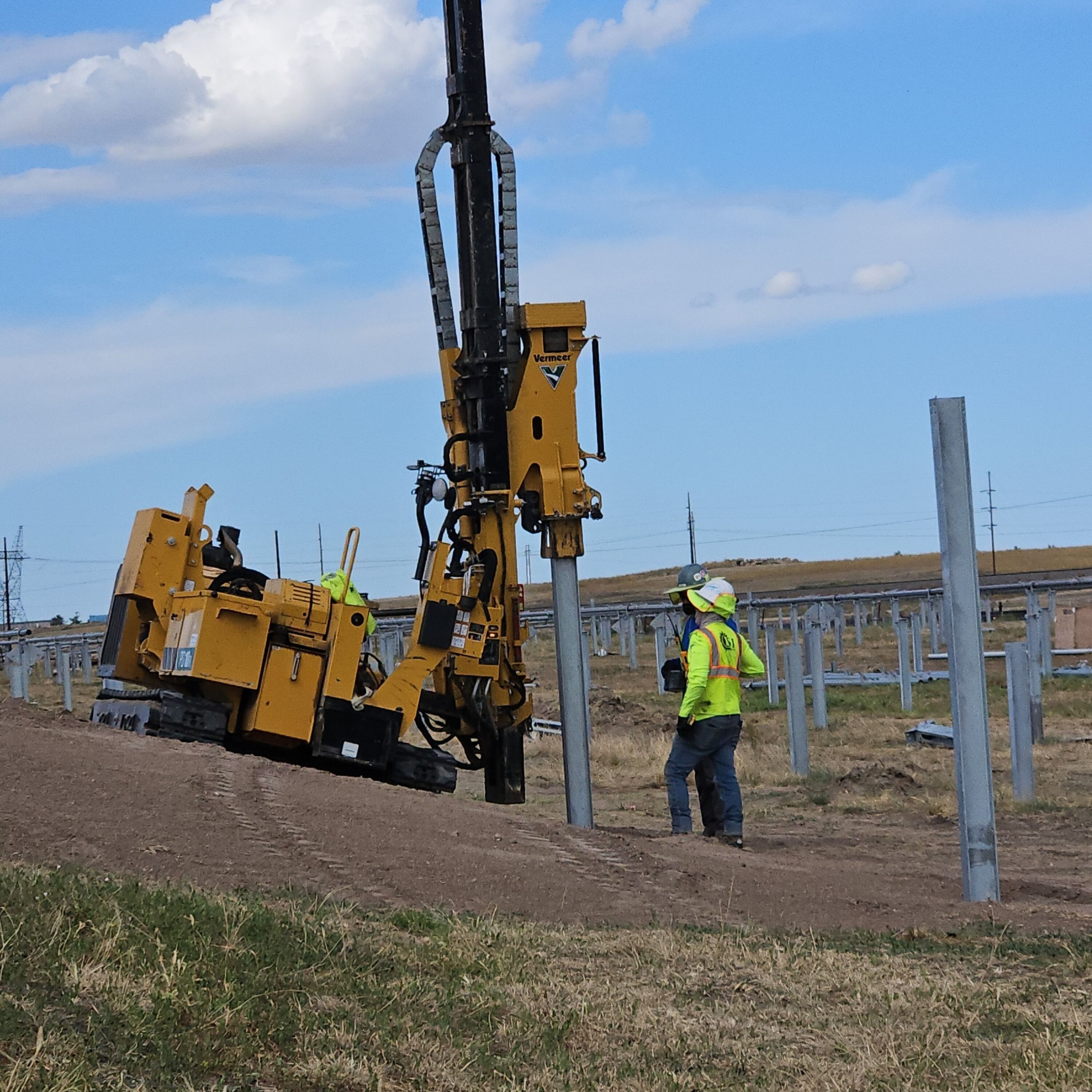 Solar construction site